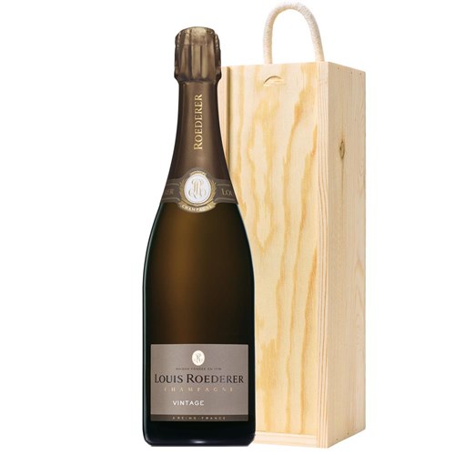 Louis Roederer Brut Vintage 2015 75cl In Pine Wooden Gift Box
